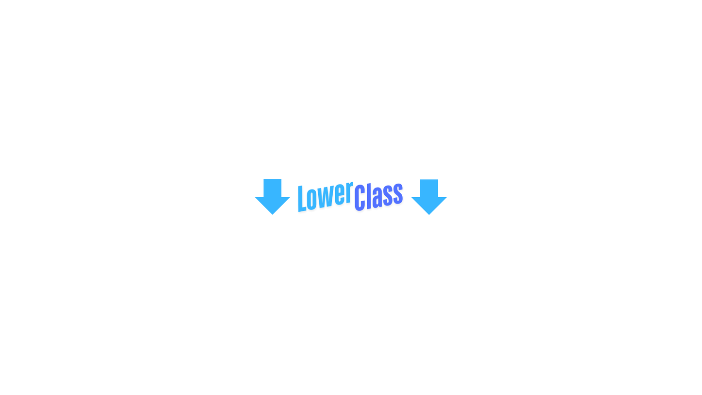 "Lower Class" Window Sticker