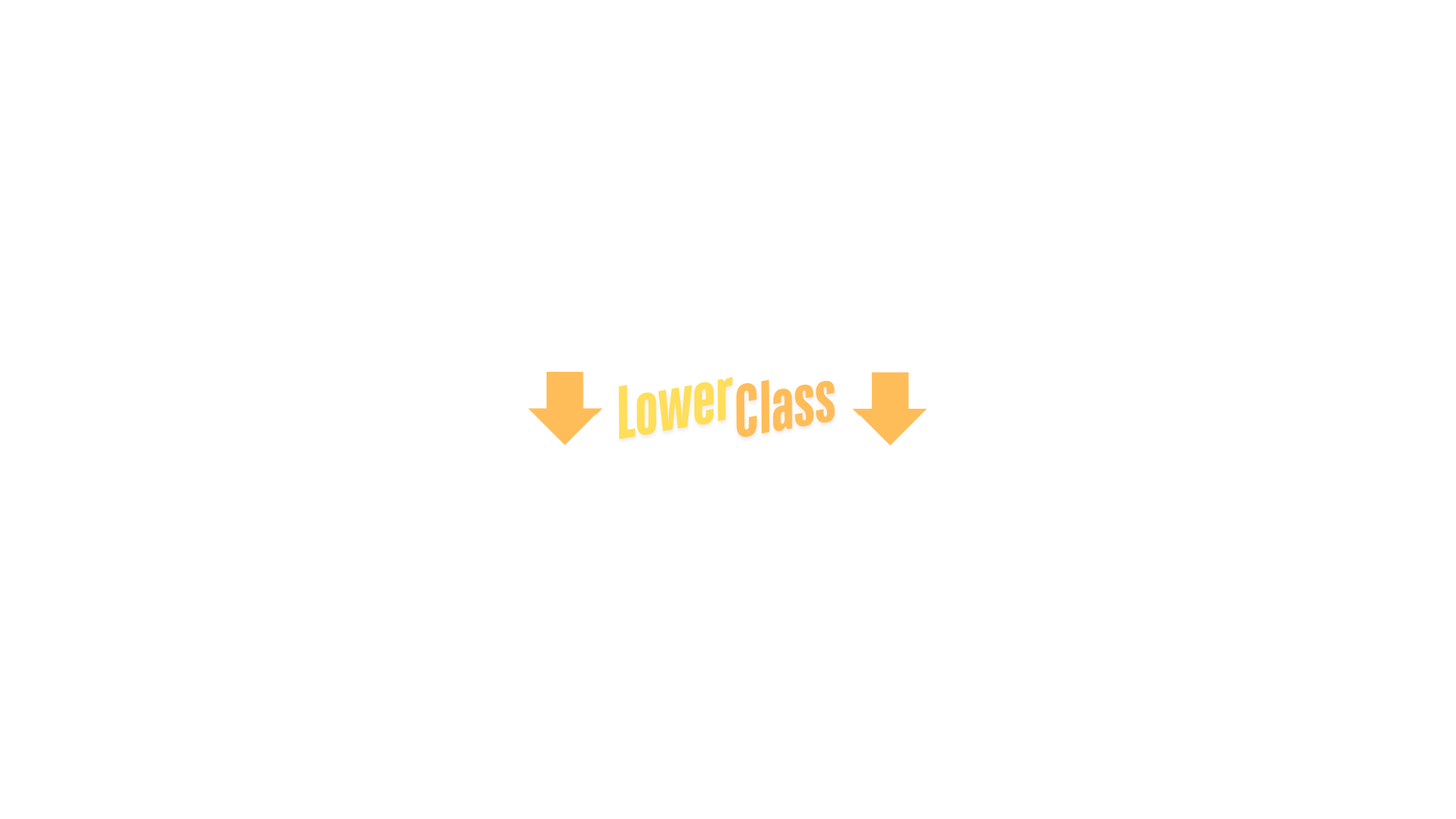 "Lower Class" Window Sticker
