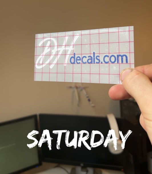 "DHdecals" Sticker